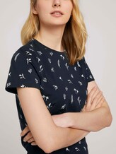 T-Shirt mit Blumenmuster aus Bio-Baumwolle - Frauen - navy garden floral design T-Shirt mit Blumenmuster aus Bio-Baumwolle - Frauen - navy garden floral design - 9 - TOM TAILOR