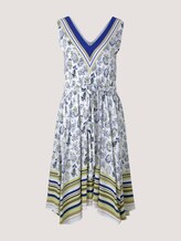 Gemustertes Tuchkleid mit Print - Frauen - offwhite paisley design Gemustertes Tuchkleid mit Print - Frauen - offwhite paisley design - 7 - TOM TAILOR