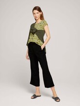 Gemusterte Kurzarmbluse mit LENZING™ ECOVERO™ - Frauen - celery flower paisley design Gemusterte Kurzarmbluse mit LENZING™ ECOVERO™ - Frauen - celery flower paisley design - 3 - TOM TAILOR