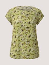 Gemusterte Kurzarmbluse mit LENZING™ ECOVERO™ - Frauen - celery flower paisley design Gemusterte Kurzarmbluse mit LENZING™ ECOVERO™ - Frauen - celery flower paisley design - 7 - TOM TAILOR