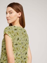 Gemusterte Kurzarmbluse mit LENZING™ ECOVERO™ - Frauen - celery flower paisley design Gemusterte Kurzarmbluse mit LENZING™ ECOVERO™ - Frauen - celery flower paisley design - 9 - TOM TAILOR