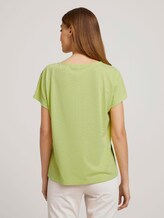 Print T-Shirt mit Knoten - Frauen - celery ice Print T-Shirt mit Knoten - Frauen - celery ice - 2 - TOM TAILOR