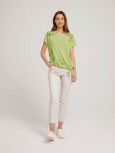 Print T-Shirt mit Knoten - Frauen - celery ice Print T-Shirt mit Knoten - Frauen - celery ice - 3 - TOM TAILOR
