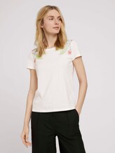 T-Shirt aus Bio-Baumwolle - Frauen - Whisper White T-Shirt aus Bio-Baumwolle - Frauen - Whisper White - 1 - TOM TAILOR