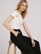 T-Shirt aus Bio-Baumwolle - Frauen - Whisper White T-Shirt aus Bio-Baumwolle - Frauen - Whisper White - 5 - TOM TAILOR