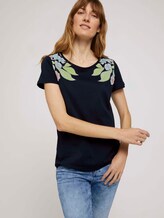 T-Shirt aus Bio-Baumwolle - Frauen - Sky Captain Blue T-Shirt aus Bio-Baumwolle - Frauen - Sky Captain Blue - 5 - TOM TAILOR