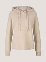 Hoodie aus Bio-Baumwolle - Frauen - Light Cashew Beige Hoodie aus Bio-Baumwolle - Frauen - Light Cashew Beige - 7 - TOM TAILOR Denim