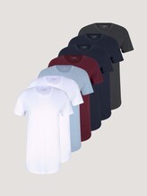 Siebenerpack Basic T-Shirts - Männer - White Siebenerpack Basic T-Shirts - Männer - White - 7 - TOM TAILOR Denim