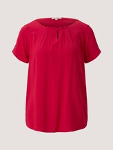 Blouse met korte mouwen en geplooid detail - Vrouwen - Bloody Mary Blouse met korte mouwen en geplooid detail - Vrouwen - Bloody Mary - 7 - TOM TAILOR