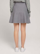 uitlopende minirok - Vrouwen - Light Silver Grey Mélange uitlopende minirok - Vrouwen - Light Silver Grey Mélange - 2 - TOM TAILOR Denim