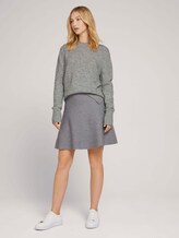 uitlopende minirok - Vrouwen - Light Silver Grey Mélange uitlopende minirok - Vrouwen - Light Silver Grey Mélange - 3 - TOM TAILOR Denim