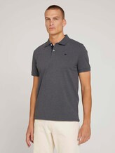 Polo shirt with an embroidered logo - Men - Anthracite Melange Polo shirt with an embroidered logo - Men - Anthracite Melange - 1 - TOM TAILOR