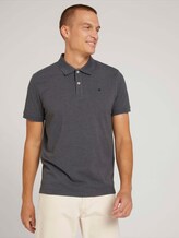 Polo shirt with an embroidered logo - Men - Anthracite Melange Polo shirt with an embroidered logo - Men - Anthracite Melange - 5 - TOM TAILOR