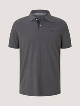 Polo shirt with an embroidered logo - Men - Anthracite Melange Polo shirt with an embroidered logo - Men - Anthracite Melange - 7 - TOM TAILOR