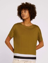 T-shirt van lyocell - Vrouwen - green clay T-shirt van lyocell - Vrouwen - green clay - 1 - Mine to five