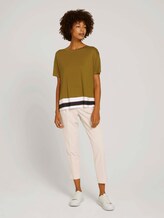 T-shirt van lyocell - Vrouwen - green clay T-shirt van lyocell - Vrouwen - green clay - 3 - Mine to five