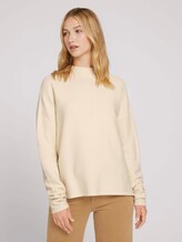 trui van biologisch katoen - Vrouwen - soft creme beige trui van biologisch katoen - Vrouwen - soft creme beige - 1 - TOM TAILOR Denim