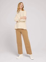 trui van biologisch katoen - Vrouwen - soft creme beige trui van biologisch katoen - Vrouwen - soft creme beige - 3 - TOM TAILOR Denim