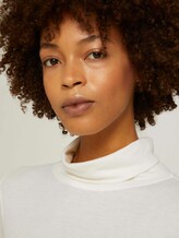 Basic-shirt met lange mouwen en rolkraag - Vrouwen - soft powder beige Basic-shirt met lange mouwen en rolkraag - Vrouwen - soft powder beige - 9 - Mine to five