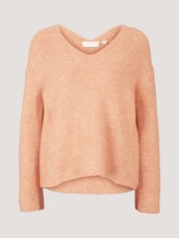 Pullover mit recyceltem Polyester - Frauen - clay rose melange Pullover mit recyceltem Polyester - Frauen - clay rose melange - 7 - TOM TAILOR Denim