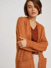 vest gemaakt van gerecycled polyester - Vrouwen - amber brown melange vest gemaakt van gerecycled polyester - Vrouwen - amber brown melange - 5 - TOM TAILOR Denim