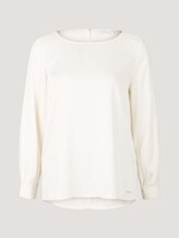 blouse with ruffles - Women - soft powder beige blouse with ruffles - Women - soft powder beige - 7 - Mine to five