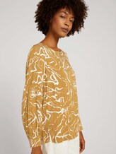 Bluse mit Raffungen - Frauen - green clay marble design Bluse mit Raffungen - Frauen - green clay marble design - 5 - Mine to five