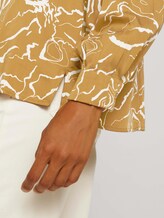 Bluse mit Raffungen - Frauen - green clay marble design Bluse mit Raffungen - Frauen - green clay marble design - 9 - Mine to five