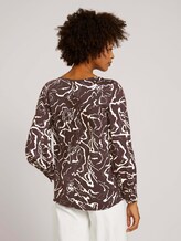 Blouse met ruches - Vrouwen - brown marble design Blouse met ruches - Vrouwen - brown marble design - 2 - Mine to five