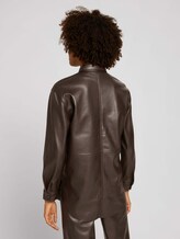 Leren blouse - Vrouwen - dark oak brown Leren blouse - Vrouwen - dark oak brown - 2 - Mine to five