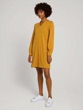 Fließendes Kleid mit V-Ausschnitt - Frauen - green clay Fließendes Kleid mit V-Ausschnitt - Frauen - green clay - 3 - Mine to five