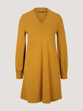 Fließendes Kleid mit V-Ausschnitt - Frauen - green clay Fließendes Kleid mit V-Ausschnitt - Frauen - green clay - 7 - Mine to five