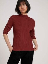 Ribbed turtleneck - Women - dark maroon red Ribbed turtleneck - Women - dark maroon red - 5 - TOM TAILOR