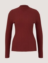 Ribbed turtleneck - Women - dark maroon red Ribbed turtleneck - Women - dark maroon red - 7 - TOM TAILOR