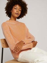 gerippter Pullover - Frauen - pumpkin spice gerippter Pullover - Frauen - pumpkin spice - 5 - Mine to five