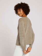 ribbed sweater - Women - green clay ribbed sweater - Women - green clay - 2 - Mine to five