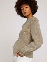 ribbed sweater - Women - green clay ribbed sweater - Women - green clay - 5 - Mine to five
