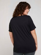 Curvy - T-Shirt mit Spitze - Frauen - Deep Black Curvy - T-Shirt mit Spitze - Frauen - Deep Black - 2 - My True Me