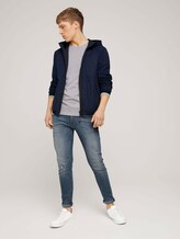 strukturiertes Sweatshirt - Männer - Light Stone Grey Melange strukturiertes Sweatshirt - Männer - Light Stone Grey Melange - 3 - TOM TAILOR Denim