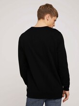 strukturiertes Sweatshirt - Männer - Black strukturiertes Sweatshirt - Männer - Black - 2 - TOM TAILOR Denim