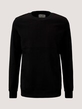 strukturiertes Sweatshirt - Männer - Black strukturiertes Sweatshirt - Männer - Black - 7 - TOM TAILOR Denim