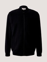 Bomberjacke aus Sweat mit Struktur - Männer - Black Bomberjacke aus Sweat mit Struktur - Männer - Black - 7 - TOM TAILOR Denim
