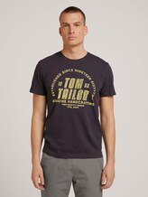 T-Shirt mit Print - Männer - Tarmac Grey T-Shirt mit Print - Männer - Tarmac Grey - 1 - TOM TAILOR