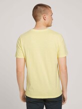T-Shirt mit Print - Männer - pale straw yellow T-Shirt mit Print - Männer - pale straw yellow - 2 - TOM TAILOR