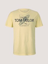 T-Shirt mit Print - Männer - pale straw yellow T-Shirt mit Print - Männer - pale straw yellow - 7 - TOM TAILOR