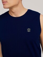 Basic tank top - Men - Sailor Blue Basic tank top - Men - Sailor Blue - 9 - TOM TAILOR