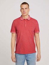 Poloshirt in leichter Waschung - Männer - Plain Red Poloshirt in leichter Waschung - Männer - Plain Red - 1 - TOM TAILOR