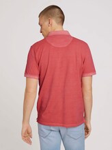 Poloshirt in leichter Waschung - Männer - Plain Red Poloshirt in leichter Waschung - Männer - Plain Red - 2 - TOM TAILOR