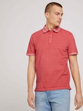 Poloshirt in leichter Waschung - Männer - Plain Red Poloshirt in leichter Waschung - Männer - Plain Red - 5 - TOM TAILOR