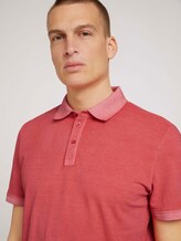 Poloshirt in leichter Waschung - Männer - Plain Red Poloshirt in leichter Waschung - Männer - Plain Red - 9 - TOM TAILOR